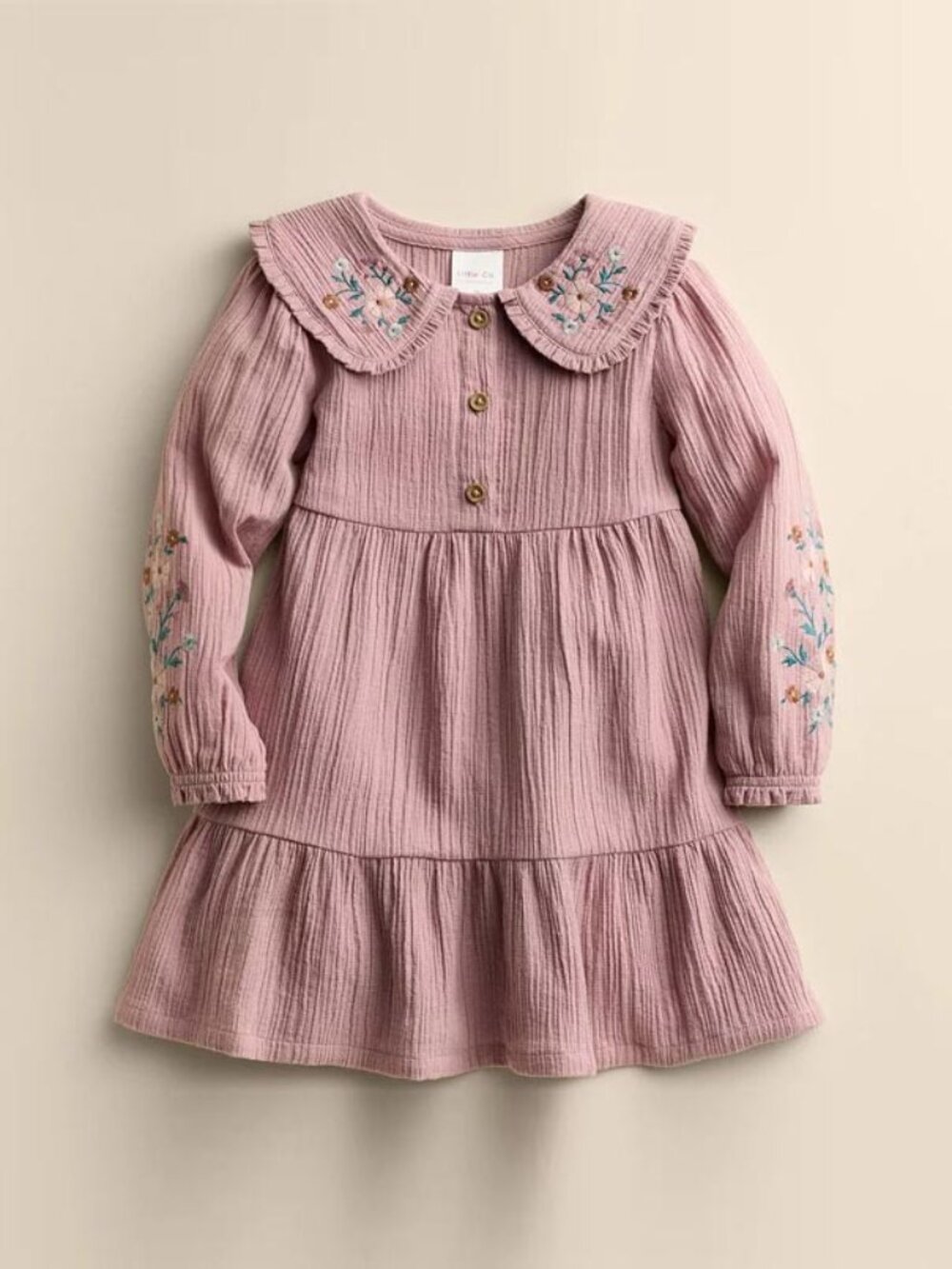 NWT ★: LITTLE CO. by Lauren Conrad Collared Peasant Dress, 3M